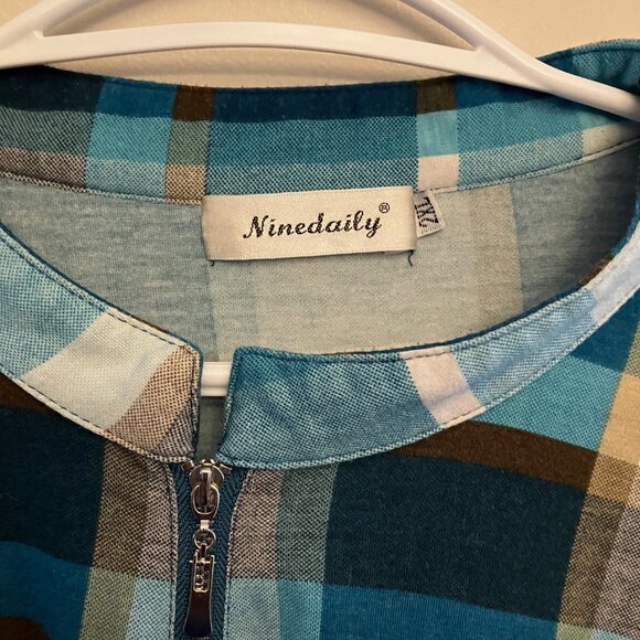 Long Sleeve Mock Grunge Shirt - Picture 7 of 7